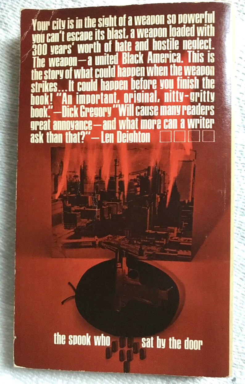 The Spook Who Sat By The Door by Sam Greenlee BIPOC African American Black Author Author Bantam 1970 Edition 1976 Printing RARE Cover image 2