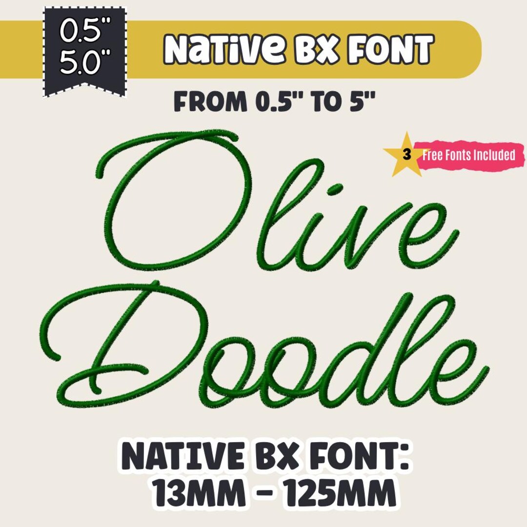 Bx Native Fonts Embroideryfont Downloadable Embroidery Machine Designs ...