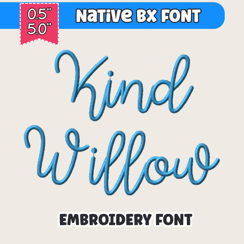 Simple Thick Script Font Thick Script Embroidery Font Download Embroidery Font Machine ...