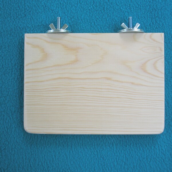 HappyWings Pine Platform Perch Leap Ledge 7 1/4" x 9" for Chinchillas and Other Furry Critters