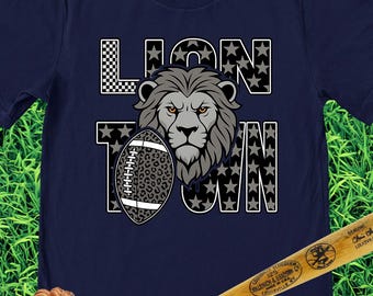 Lion Spirit Wear, Lions T-shirt, Lion Town Shirt, Lions Shirt, Lions Mascot Shirt, Mascot Shirt, Gift for Lions Fan, Game Day Shirt
