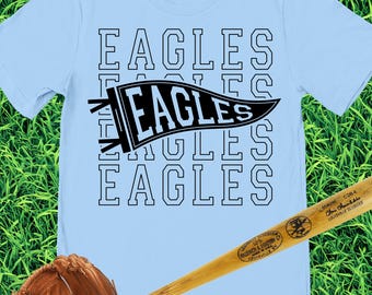 Eagles T-shirt, Eagles Mascot Shirt, Eagles Shirt, Gift for Eagles Fan, Game Day Shirt, College Shirt, School Spirit Shirt, Eagles Tee