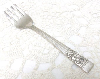 Coronation Baby Fork 1936 Hampton Court No Monogram Free US Ship /