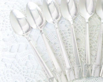 5 Caprice Demitasse Spoons 1937 Free US Ship No Monogram /