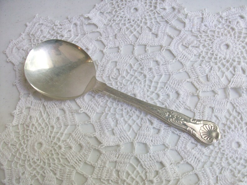 Free US Ship Kings Silver Casserole Spoon Sheffield England