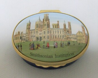 Smithsonian Institution Enamel Box Free US Ship /