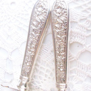 2 Sterling Silver Stieff Corsage Carving Set Knife Fork Free US Ship / image 2