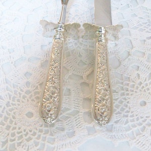 2 Sterling Silver Stieff Corsage Carving Set Knife Fork Free US Ship / image 3