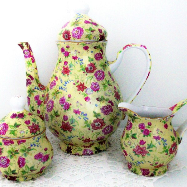 Chintz Style Charlotte Tea Set //