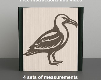 Solo modello - Libro pieghevole Gabbiano - tagliare e piegare, modello di piegatura del libro, 453 pagine, scarica PDF, istruzioni incluse, arte degli uccelli, Brighton