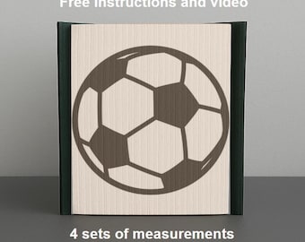 Solo modello - Libro pieghevole sul calcio - taglia e piega, modello per piegare il libro, 471 pagine, scarica PDF, istruzioni incluse, sport, calcio, arte