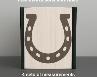 Solo modello - Piegatura a ferro di cavallo - tagliare e piegare, modello di piegatura del libro, 401 pagine, scarica PDF, istruzioni incluse, portafortuna, fortuna