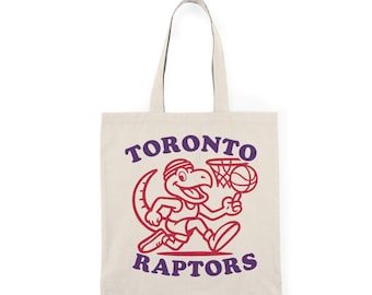 Toronto Raptors Mascot Tote Bag | Basketball Fan Canvas Tote