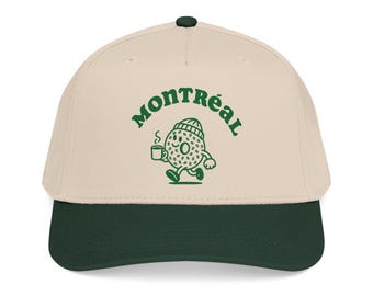 Montreal Bagel Character Mid Profile Baseball Cap