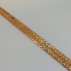 14K Solid Gold Chain – 55cm / 21.65 inches – 4mm wide – weight 11.04g  – Real Gold Necklace with Lobster Clasp
