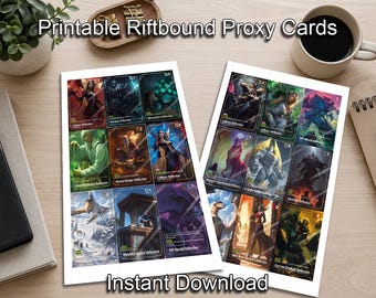LeBlanc Riftbound Reflection Tokens – afdrukbare TCG-proxykaarten (legenda Unleashed Set 3)