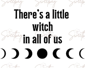 Practical Magic | PNG SVG: Witch Car Decal, Shirt Design (Digital Download)