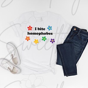 I Bite Homophobes SVG | Digital Download | Funny SVG | PNG File | Pride