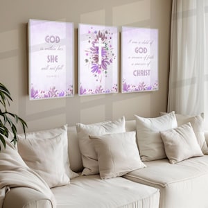 Christian Art Set of 3 Prints, The Lord&#39;s Prayer, Living Room Christian Decor, Modern Bible Prints, Christian Posters, Bible Verse Wall Art