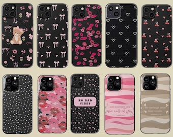 Motifs sublimation de coque de téléphone rose, conceptions de coque de téléphone, téléchargement numérique Bundle PNG