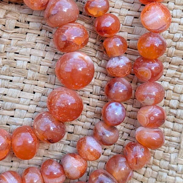 Cuentas de cornalina africana