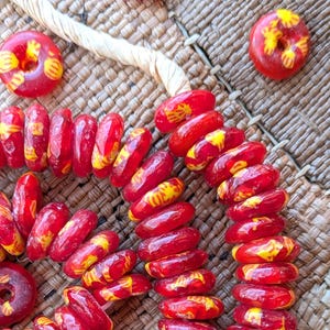 African Glass Beads -4 Strands