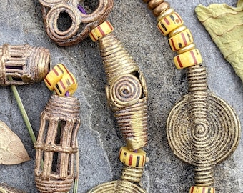 69632 Details about   African Baule Brass Beads 