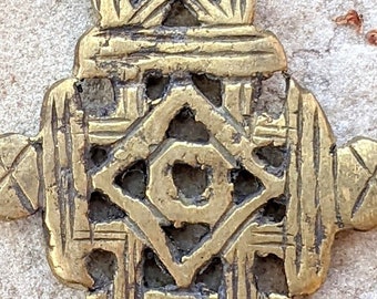 African Brass Pendant