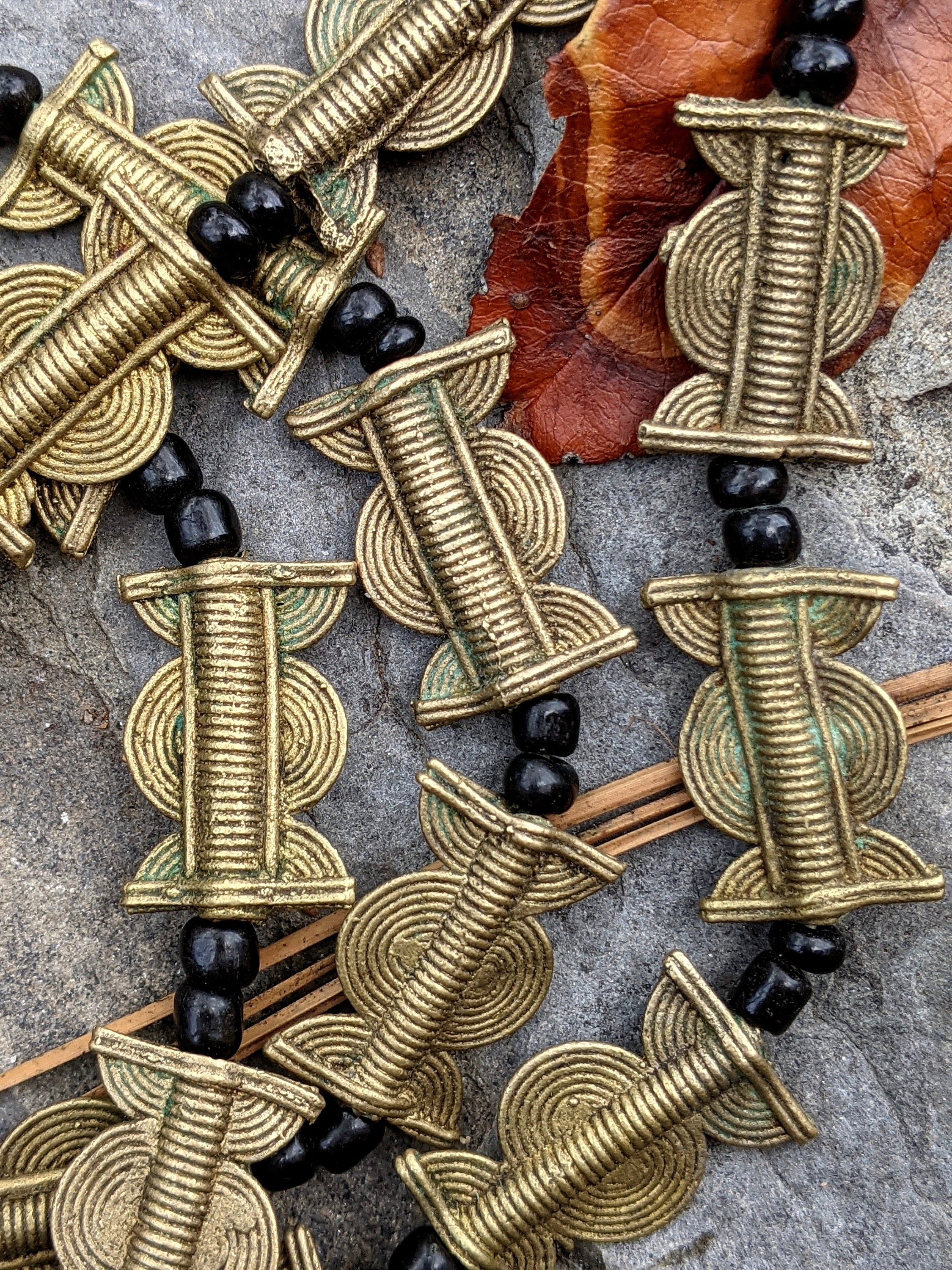 69632 Details about African Baule Brass Beads 69632 Details about African Baule Brass Beads
