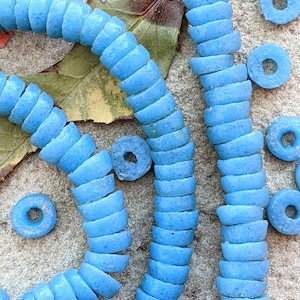 African Blue Glass Beads