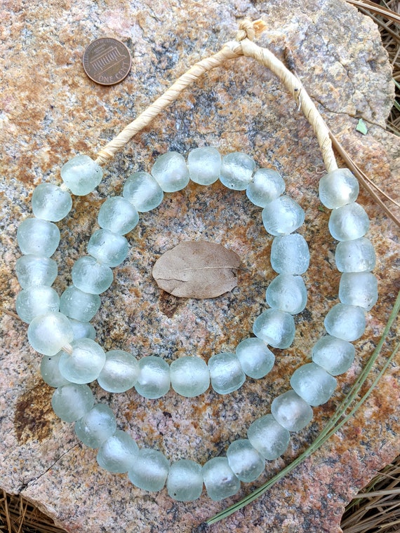 66227 African Blue Glass Beads 