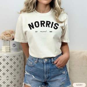 Lando Norris Racing Car T-Shirt  Motor Sport Apparel  Comfort Colors Gift