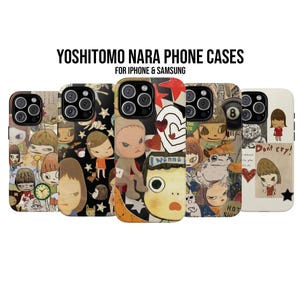 Yoshitama Nara-telefoonhoesje, Japanse telefooncover, cadeau, meisjescadeau, iphone 16 15 14 13 12 11 Pro Max, Samsung S24 S23 S22 S21 Ultra Plus
