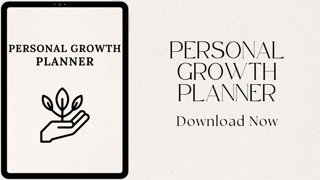 Self Growth Planner Printable | Personal Development Journal | Goal ...