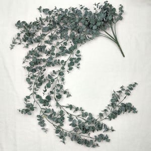Faux Trailing Eucalyptus Gunni Natural Green 90cm - UV Resistant