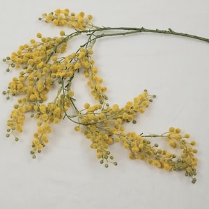Faux Mimosa Trailing Spray Yellow 73cm - Faux Greenery for Weddings, Home Décor, DIY crafting products and Floristry