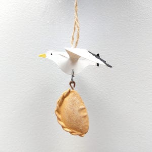 Seagull Steals Pasty Hanging Decoration