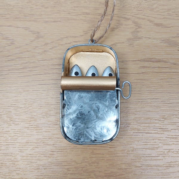 Tin of Sardines Hanging Decoration