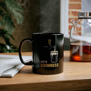 Guinness Beer Mug: St. Patrick&#39;s Day Gift, Home Bar Decor