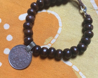 Pakistan Coin Prayer Bead Bracelet