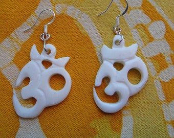 Craved Ohm Aum Om Charm Earrings