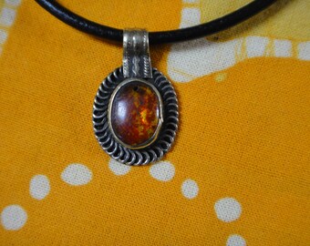 Arabic Inlaid Coin Statement Necklace Kuchi Middle Eastern Belly Dancer Tribal Amber Glass Gift for Her