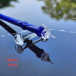 Stylo en Verre Mistral – Série Luxury | Cadeau Fait Main Inspiré du Vent pour Écrivains et Artistes