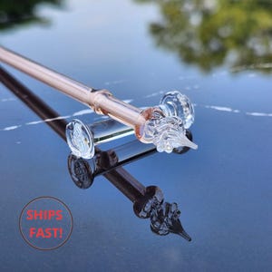 Stylo Plume en Verre Transparent – Écriture Élégante et Minimaliste, Cadeau Fait Main pour Calligraphes et Poètes