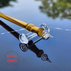 Stylo en Verre Oriel – Série Luxury | Cadeau Personnalisé Fait Main pour Artistes et Passionnés de Calligraphie