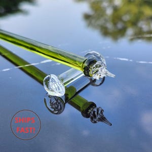 Stylo en verre vert – Modèle Verdant – Série Ballad – Cadeau personnalisé pour écrivains et artistes