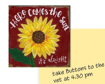 Here Comes the Sun (Sunflower) | Magnet