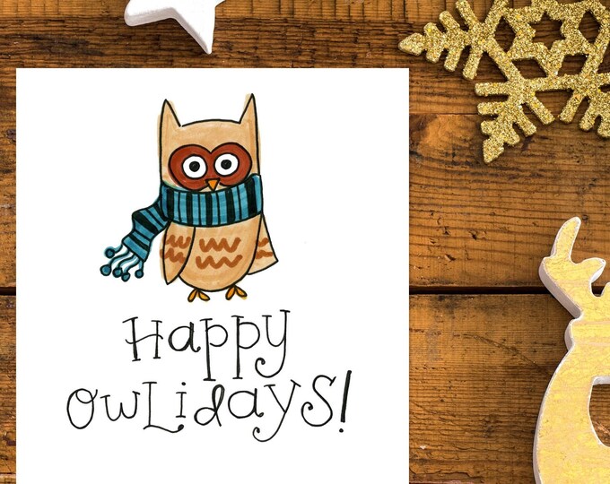 Happy Owlidays | Greeting Card