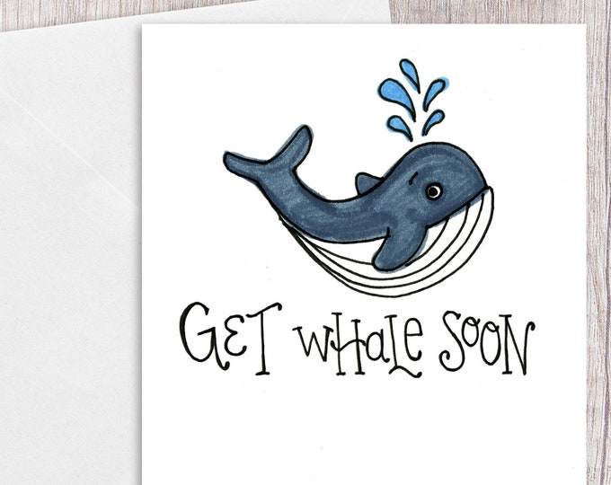 Get Whale Soon | Greeting Card
