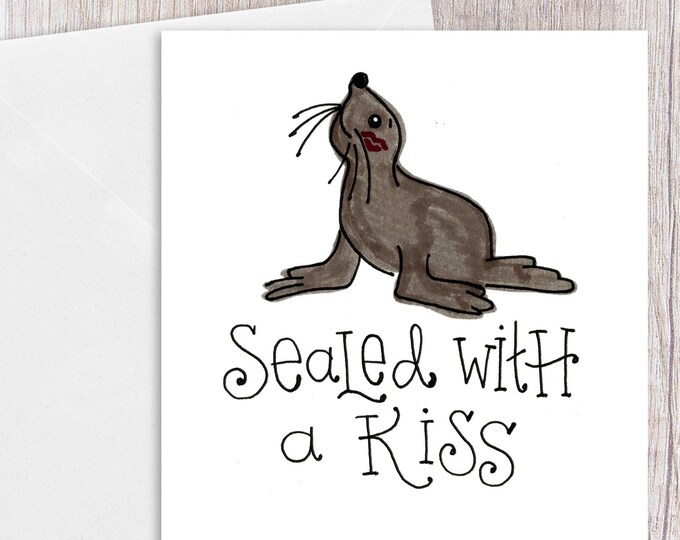 Sealed with a Kiss | Greeting Card